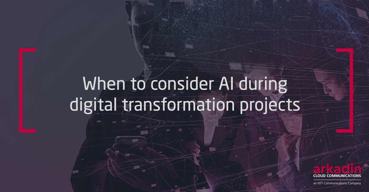 When to consider AI during digital transformation